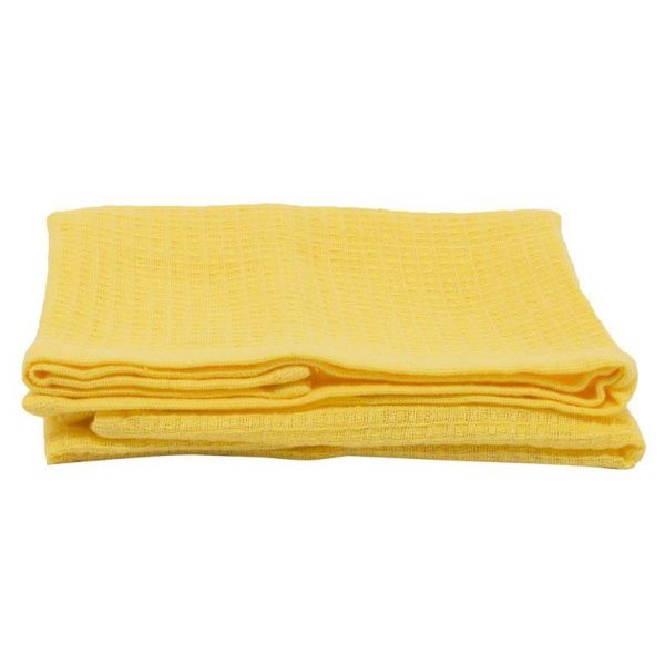 Полотенце кухонное 40*60см вафельное Ocean Эконом 024 желтое ВЫВОД