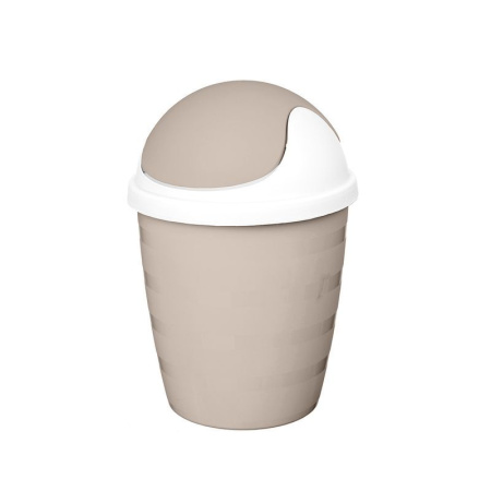 Контейнер для мусора 1,5л пластик Rambai бежевый с подвижной крышкой настольный  (35) 221308427/01