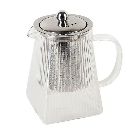 Чайник заварочный 950мл стекло Pyramid с мет.фильтром инд.уп. (24)