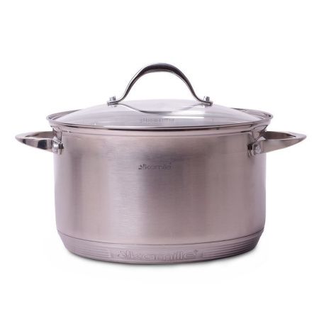 Кастрюля нерж.сталь 6,5л с крышкой 24см, 7-слойное дно (8)