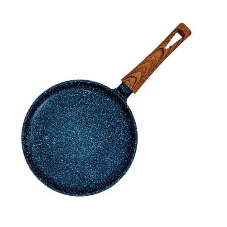 Сковорода блинная 26см алюминий АП МЕГАЛИТ 14 ручка soft-touch Гранит (10)