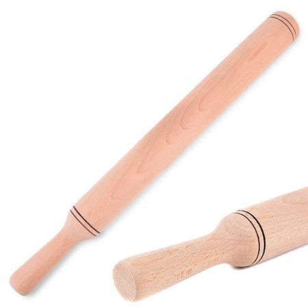 Скалка 43*4,2см бук одноручная 40-32 (48)