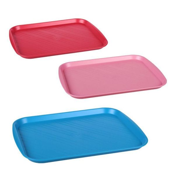 Поднос 47см пластик прямоугольный столовый (10)