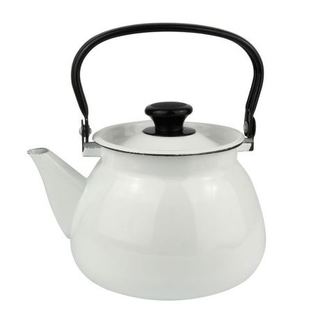 Чайник 3л эмаль белый сферический 42104-122-У (4)