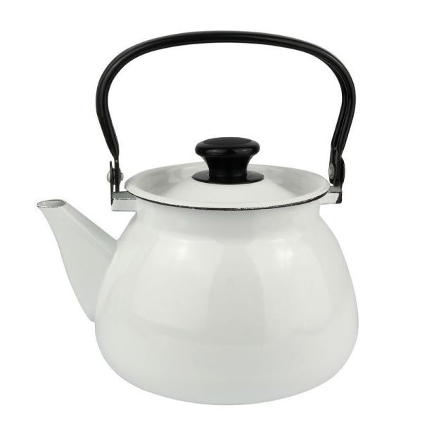 Чайник 3л эмаль белый сферический 42104-122-У (4)