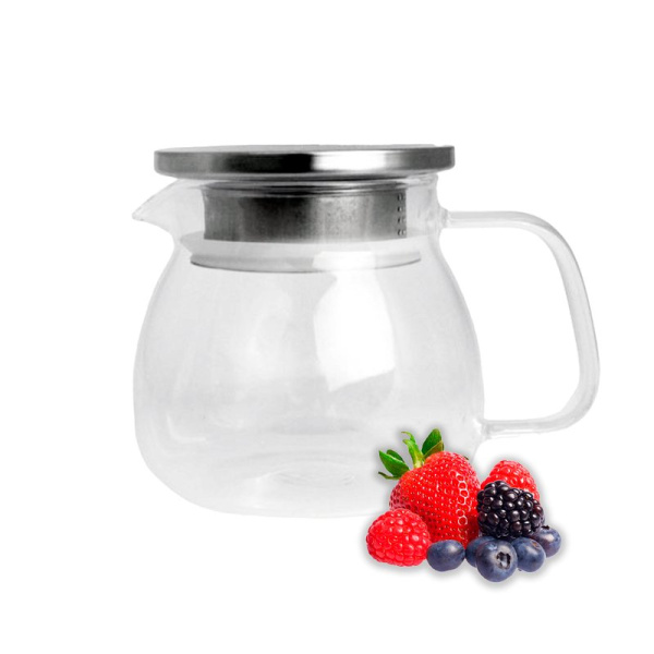 Чайник заварочный 500мл стекло с мет.фильтром JC-15786 (60)