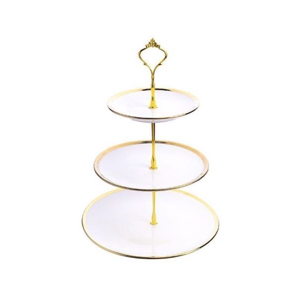 Этажерка сервировочная 3 яруса 15/20/25см фарфор LR60013 (8)