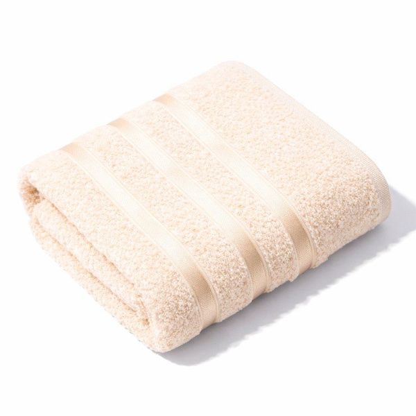 Полотенце махровое 70*135см LINES кремовый