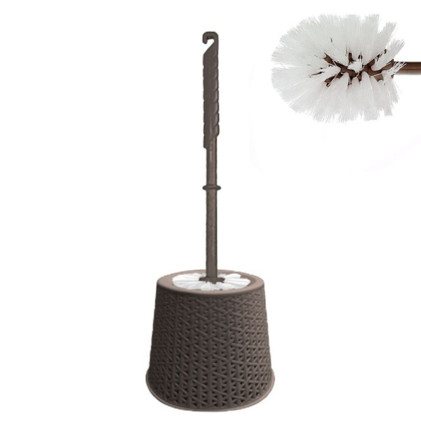 Ершик туалетный 14,5*14,5*40см пластик/нейлон Soul венге (24)