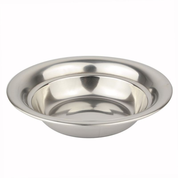 Тарелка мелкая 14см нерж.сталь 201 толщ.1-1,2мм 304-14/JC-12433 (450)