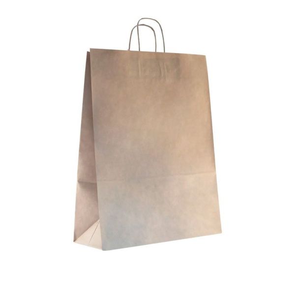 Пакет бумажный с кручеными ручками 35*45*15см крафт (200)