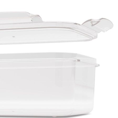 Контейнер пищевой 1л 195*140*65мм пластик СВЧ Прайм прямоугольный с защелками (15)