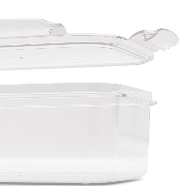 Контейнер пищевой 1л 195*140*65мм пластик СВЧ Прайм прямоугольный с защелками (15)