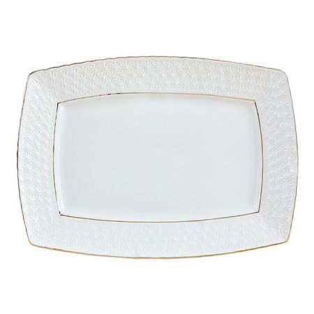 Блюдо 33см керамика СНЕЖНАЯ КОРОЛЕВА прямоугольное 13* S222733-A/з (3/12)