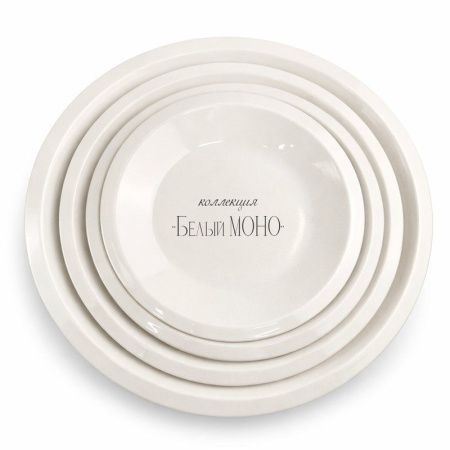 Тарелка мелкая 18см фарфор БЕЛЫЙ МОНО 7" JC-17803 (80)