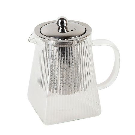 Чайник заварочный 550мл стекло Pyramid с мет.фильтром инд.уп. (48)