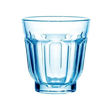 Стакан 250мл стекло РОМАН синий низкий (24)