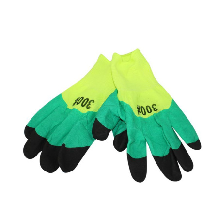 Перчатки нейлоновые с вспен. полиуретаном ноготки Люкс (3/4 разные цвета) (120/720)