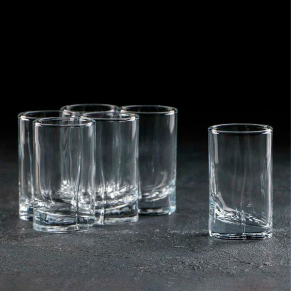 Стопки для ликера набор 6шт 60мл стекло ЛУНА (12)