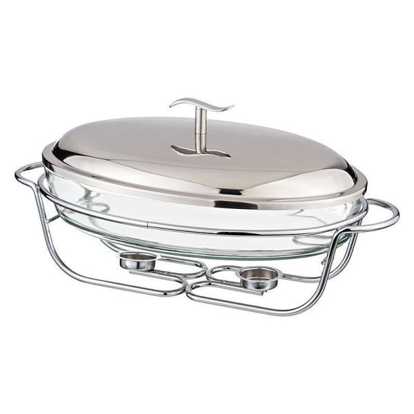 Мармит 3л стекло на мет.подставке, 2 свечи 43,4*24,5*17,5см (4)