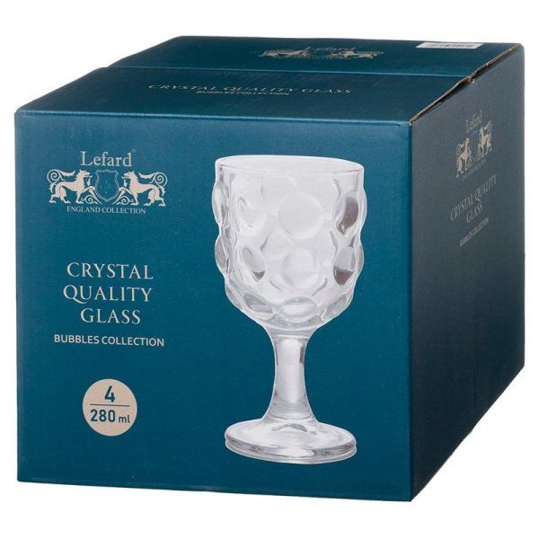 Бокалы набор 4шт 280мл стекло BUBBLES (6)