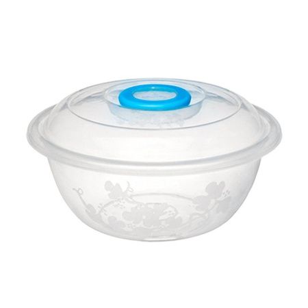 Таз 6л 31*12,3см пластик ИЗОБИЛИЕ круглый с крышкой мерный (50)