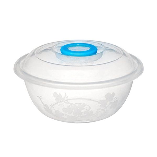 Таз 6л 31*12,3см пластик ИЗОБИЛИЕ круглый с крышкой мерный (50)