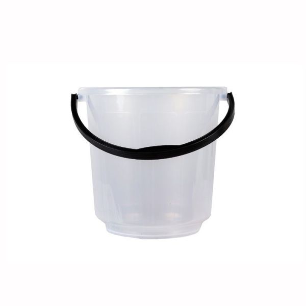 Ведро 5л пластик пищевое прозрачное без крышки ВП5-01/П (15)