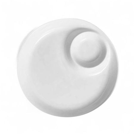 Тарелка с соусником 25см фарфор 10" 55 JC-17799 (30)