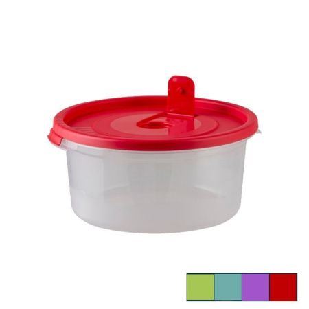 Контейнер пищевой 800мл 150*150*75мм пластик СМАЙЛ с клапаном кругл. (72)
