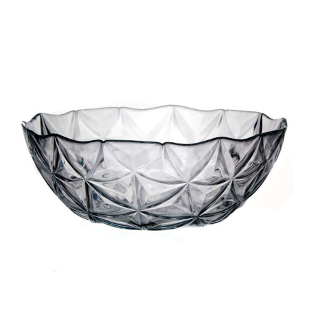 Салатник 2,5л 240мм стекло ЭСТРЕЛЛА ГРЕЙ б/уп (6)