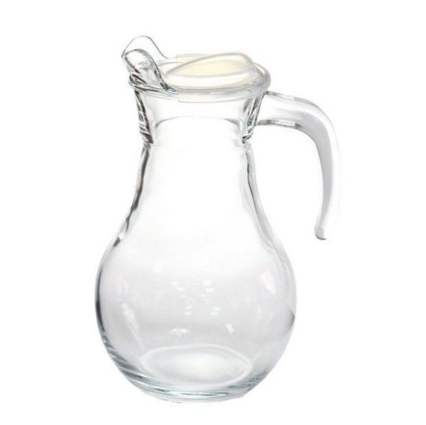 Кувшин 1000мл стекло БИСТРО с крышкой (6)