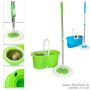 Комплект для влажной уборки пластик (ведро с мет.отжимом, швабра 110см, 2.насадки) B2metal (25)