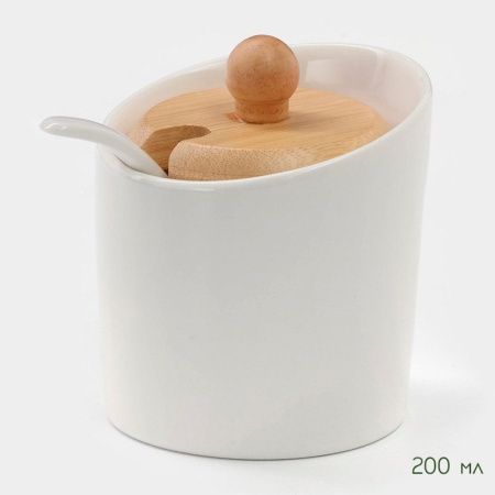 Набор для специй 3пр (солонка, перечница, салфетница) фарфор на дерев. подставке Bella Tenero (24)