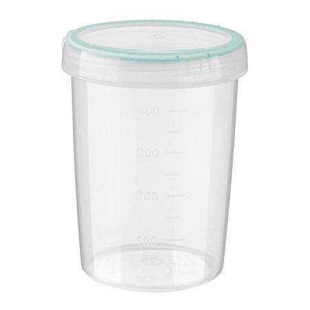 Контейнер пищевой 500мл 9*12см пластик ВИНТАЖ с завинчивающейся крышкой (18)