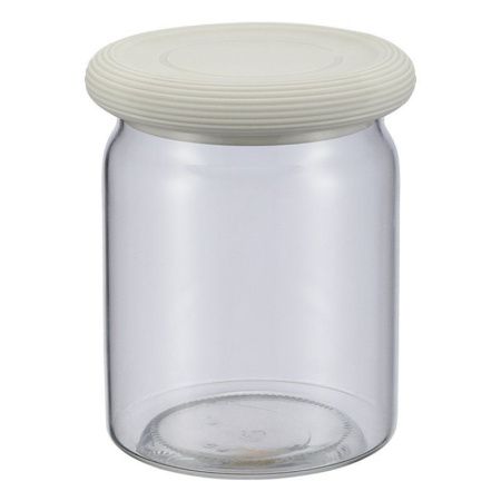 Банка для сыпучих продуктов 700мл стекло Desco с силикон.крышкой 74-714 (24)