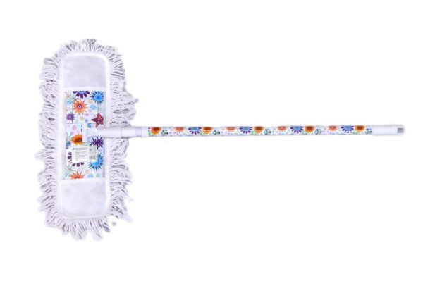 Швабра с пл.насадкой хлопок/пластик 40*9см Звезды телескоп. ручка 127см JC-036/13/BCM203 (24)