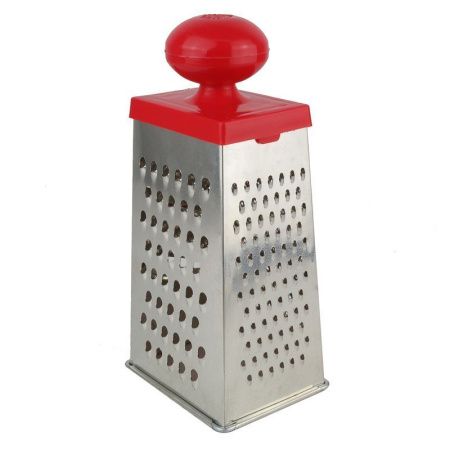 Терка 4 гранная 11*8,5*23см белая жесть КМ01.000.03 (42)