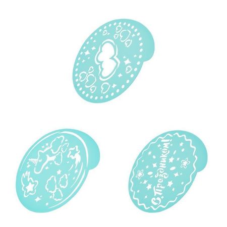 Трафарет для декорации выпечки 20*20см пластик Cafeteria CFT-01 (12/24)