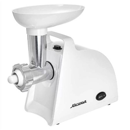 Мясорубка электрическая металл АКСИНЬЯ КС-2005С белая 2000Вт, 3 насадки-овощерезки (4)