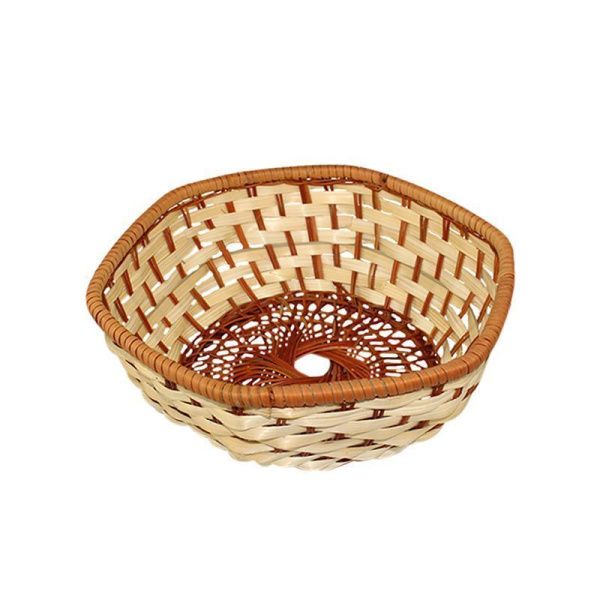 Корзинка плетеная лоза 21*8см фигурная бежевая