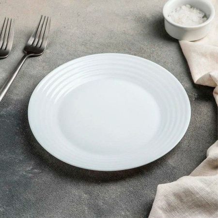 Тарелка мелкая 19см стеклокерамика АРЕНА десертная 50994 (24)