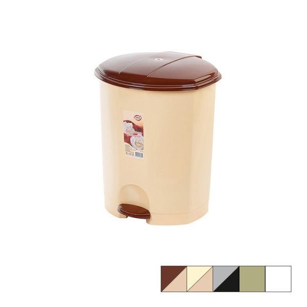 Контейнер для мусора 18л 31*29,5*39см пластик с педалью (4) СТ-032