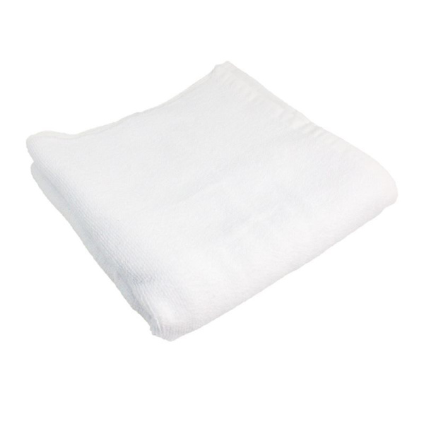 Полотенце махровое 50*100см однотонное белое 450гр