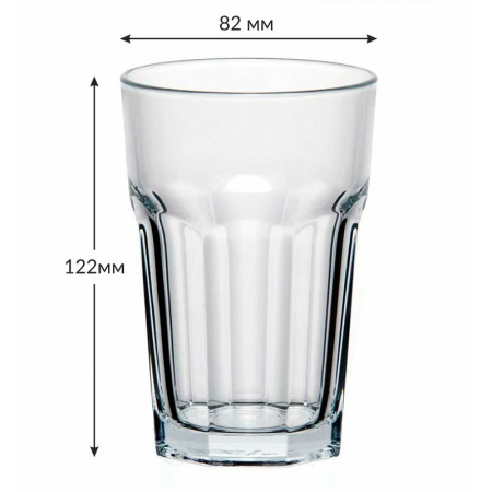 Стаканы набор 6шт 355мл стекло КАСАБЛАНКА 52708BТ (4)