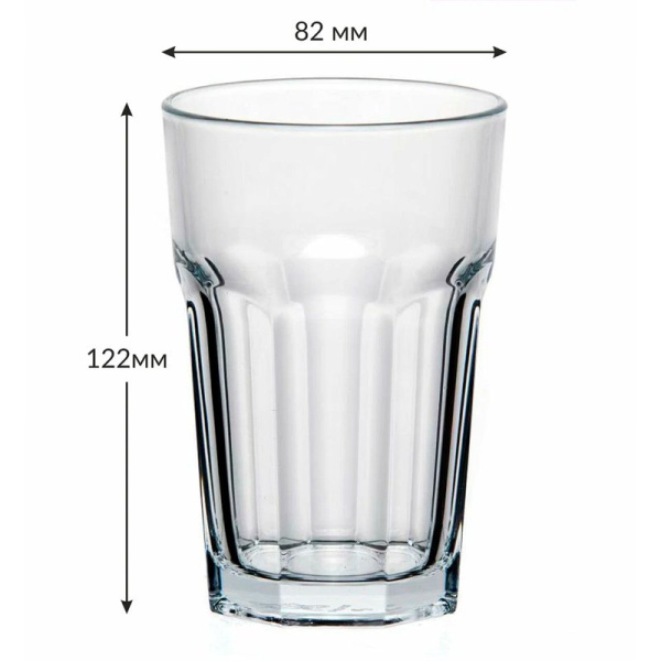 Стаканы набор 6шт 355мл стекло КАСАБЛАНКА 52708BТ (4)