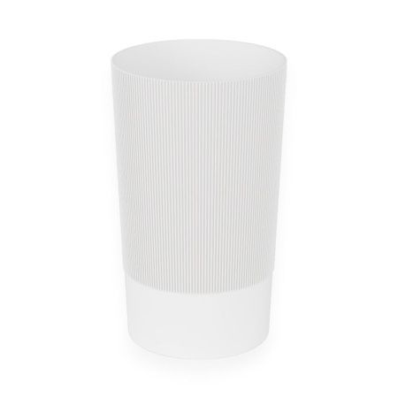 Ваза для цветов 34см 8,3л пластик ВЕРСАЛЬ белая (под срезку) d20см (8)