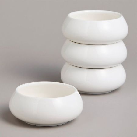 Салатники набор 4шт 300мл фарфор FASHION (12)