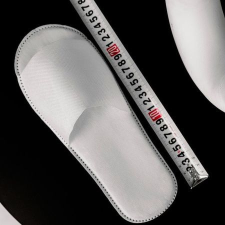 Тапочки одноразовые белые с открытым мысом (250)