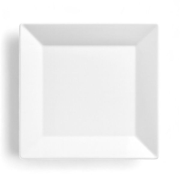 Тарелка мелкая 30см фарфор квадратная 12" JC-17829 (15)